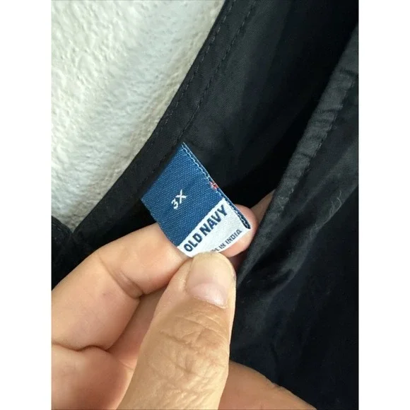 Old Navy Dress Womens XL Black‎ Maxi Sleeveless V Neck Tie Shoulder Smocked NWT - Picture 3 of 13